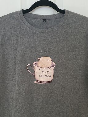 'Pup of Tea' Graphic Tee-shirt